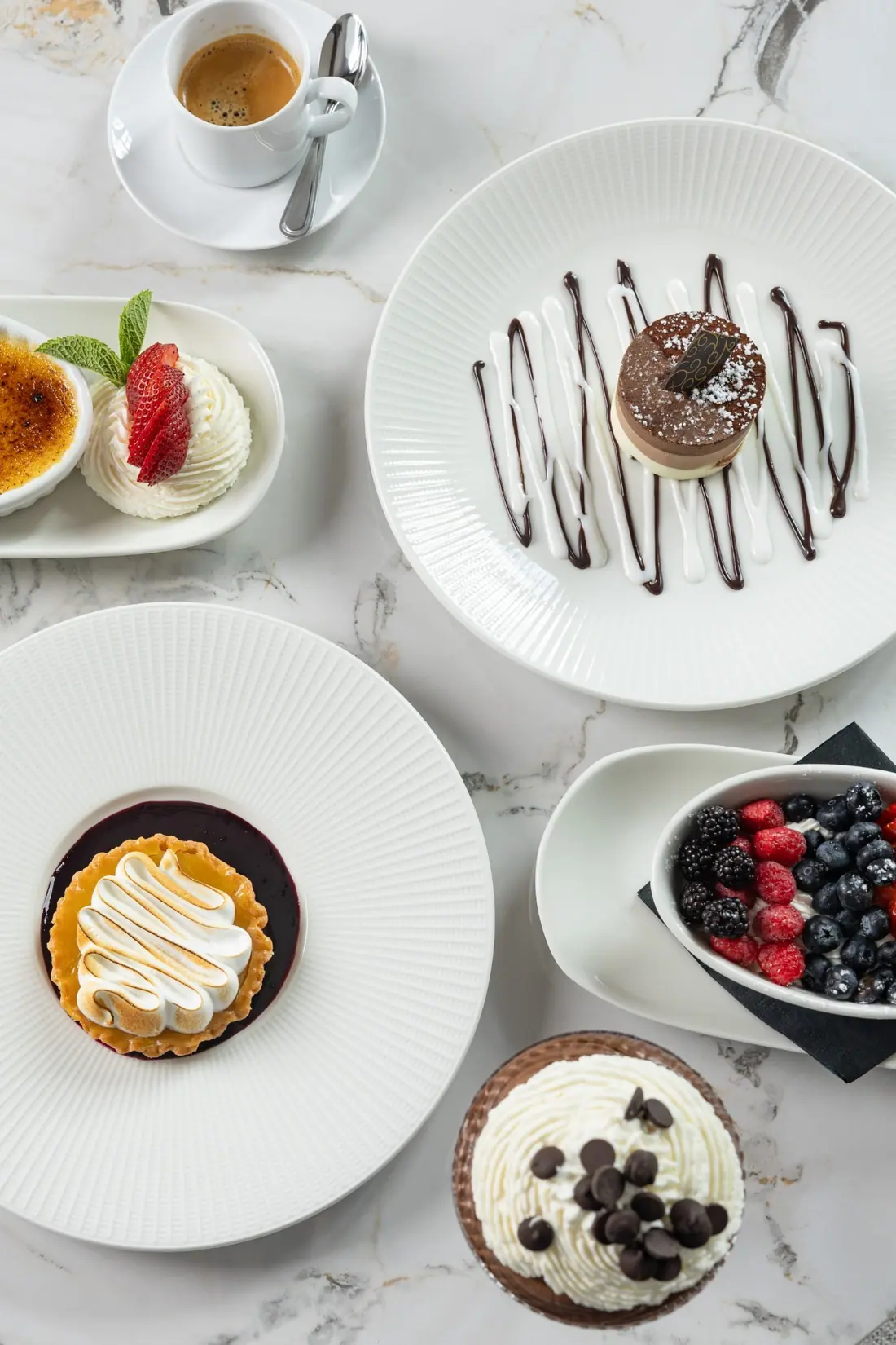 Desserts finished tableside