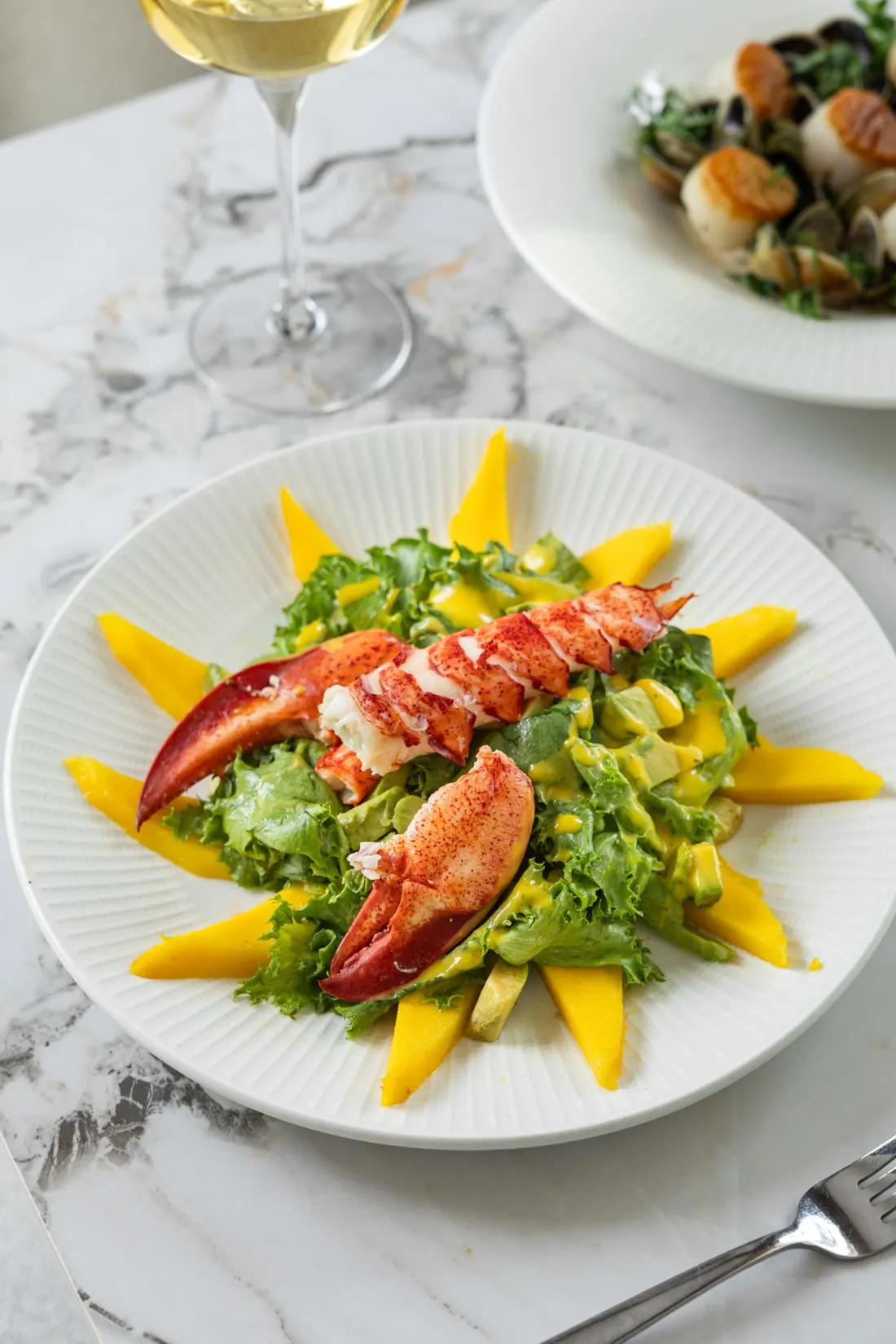 Lobster with citrus, plated